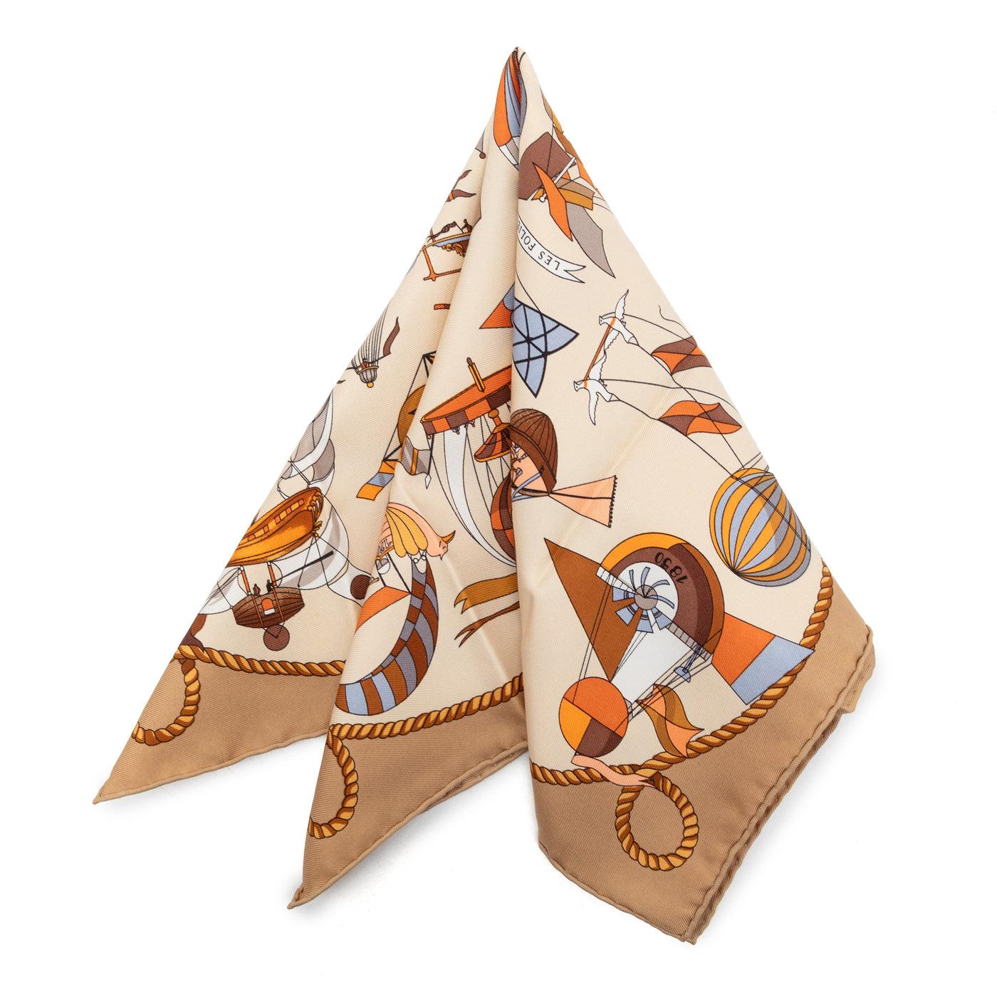 Les Folies du Ciel Silk Handkerchief - Image 1