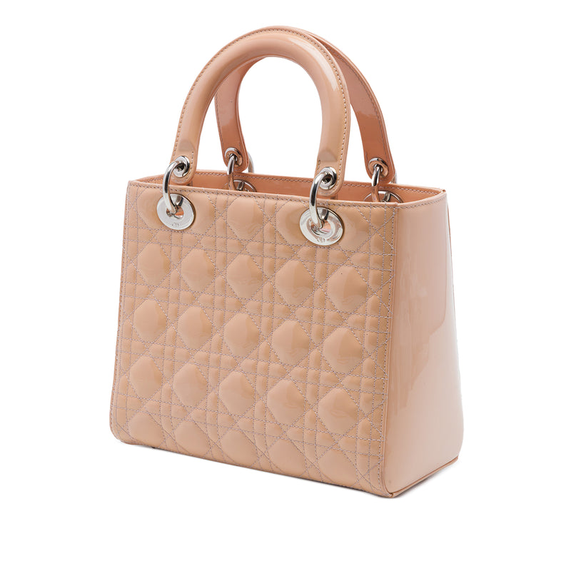Medium Patent Cannage Lady Dior - Image 2