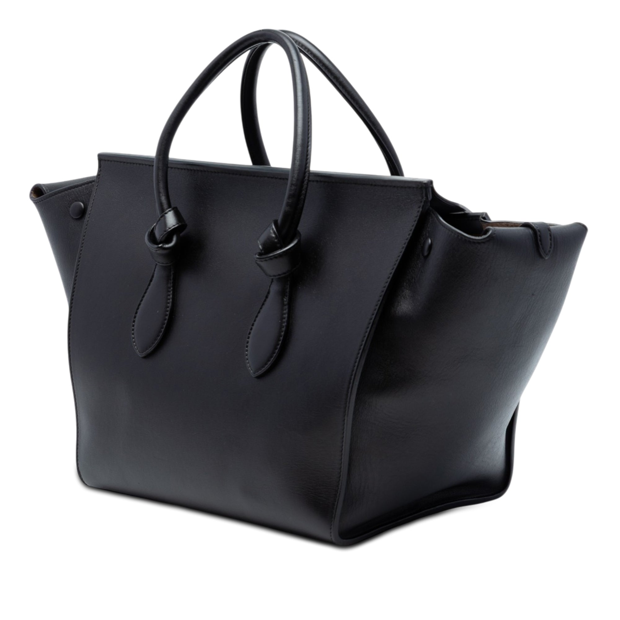 Medium Smooth Calfskin Tie Knot Tote - Image 2
