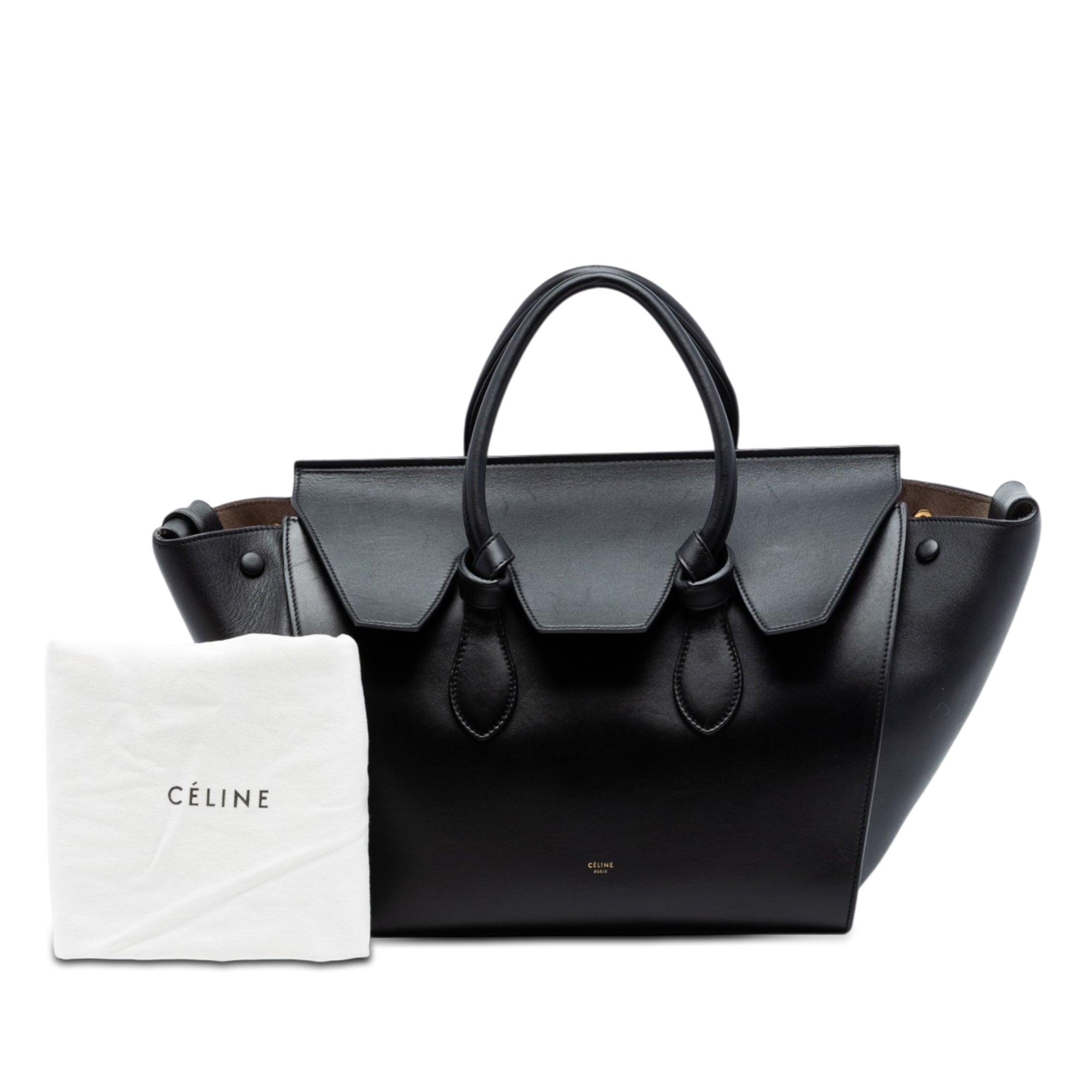 Medium Smooth Calfskin Tie Knot Tote - Image 8