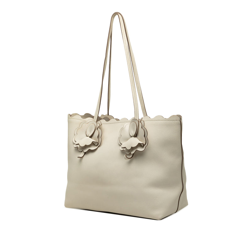 Leather Flower Tote - Image 2