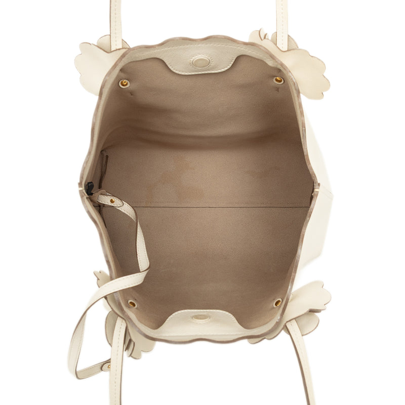 Leather Flower Tote - Image 4