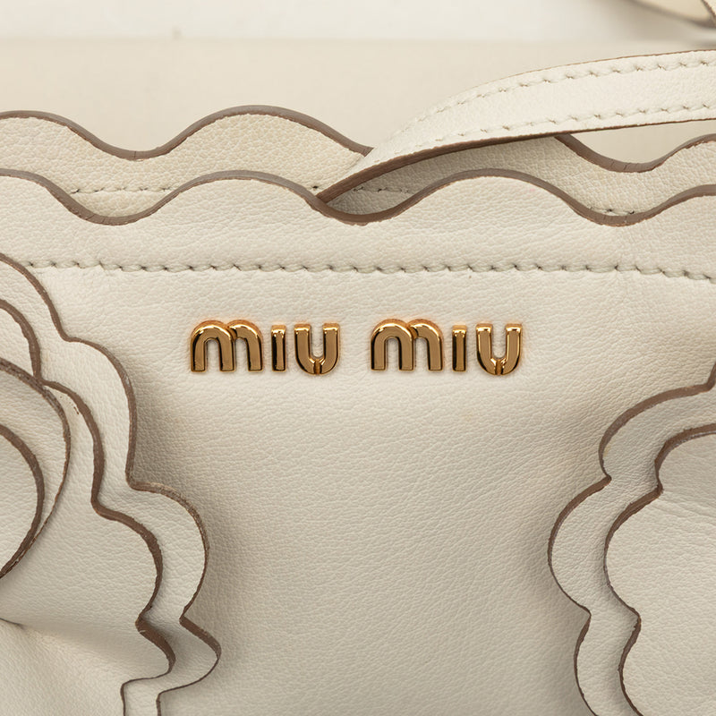 Leather Flower Tote - Image 5