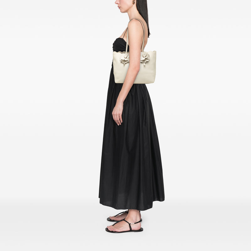 Leather Flower Tote - Image 6