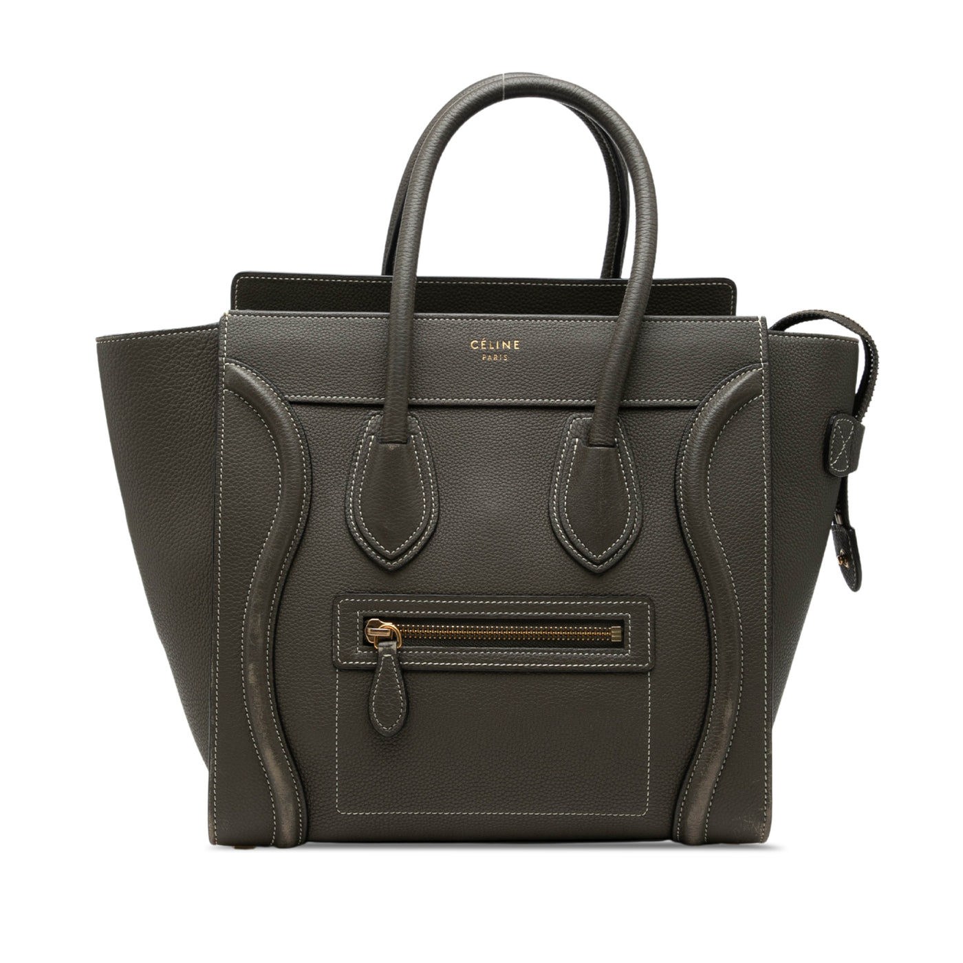 Micro Drummed Calfskin Luggage Tote - Image 1