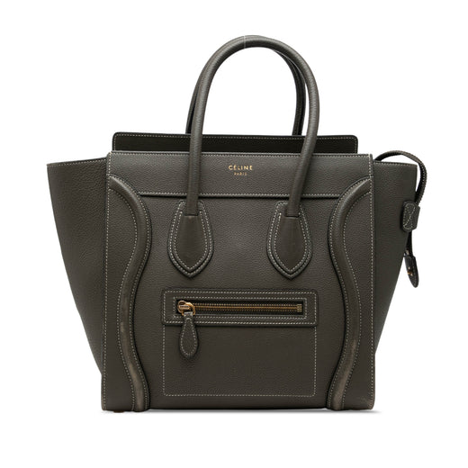 Micro Drummed Calfskin Luggage Tote - Image 1
