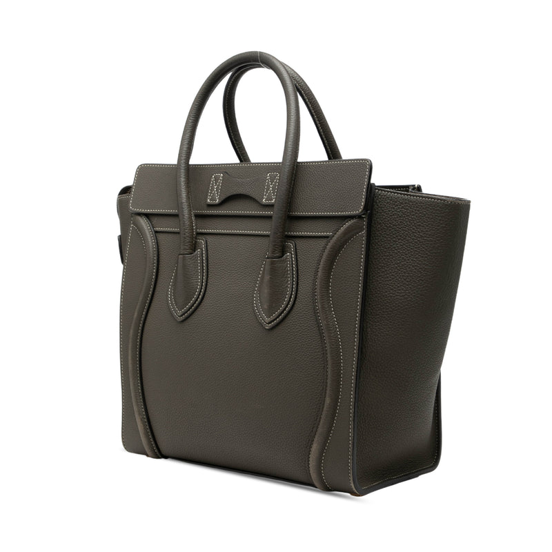 Micro Drummed Calfskin Luggage Tote - Image 2