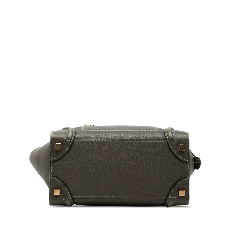 Micro Drummed Calfskin Luggage Tote - Image 3