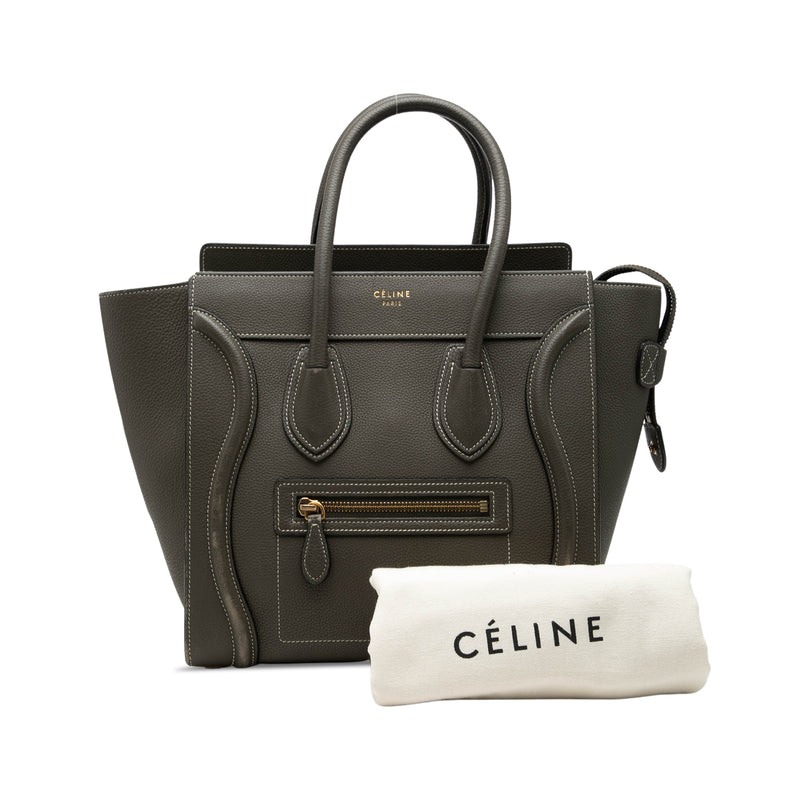 Micro Drummed Calfskin Luggage Tote - Image 8