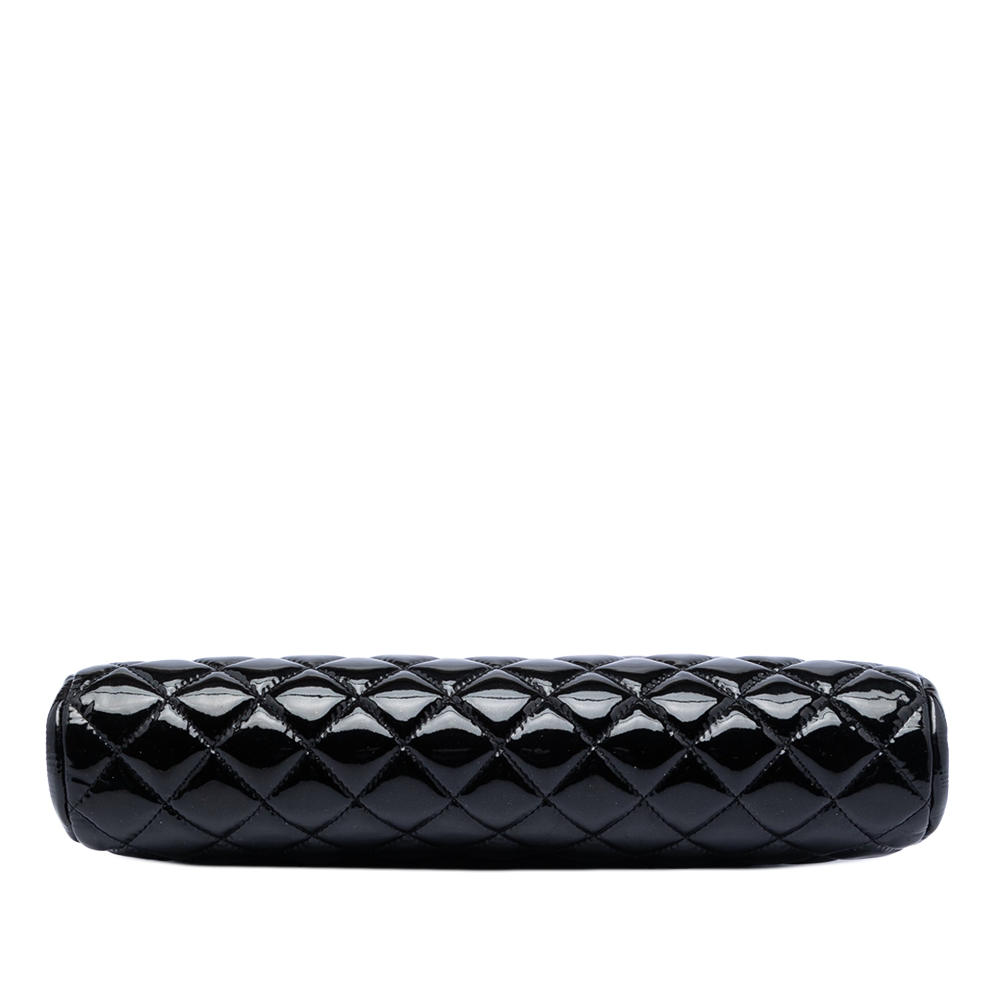 Quilted Patent Timeless Kiss Lock Clutch - Image 3