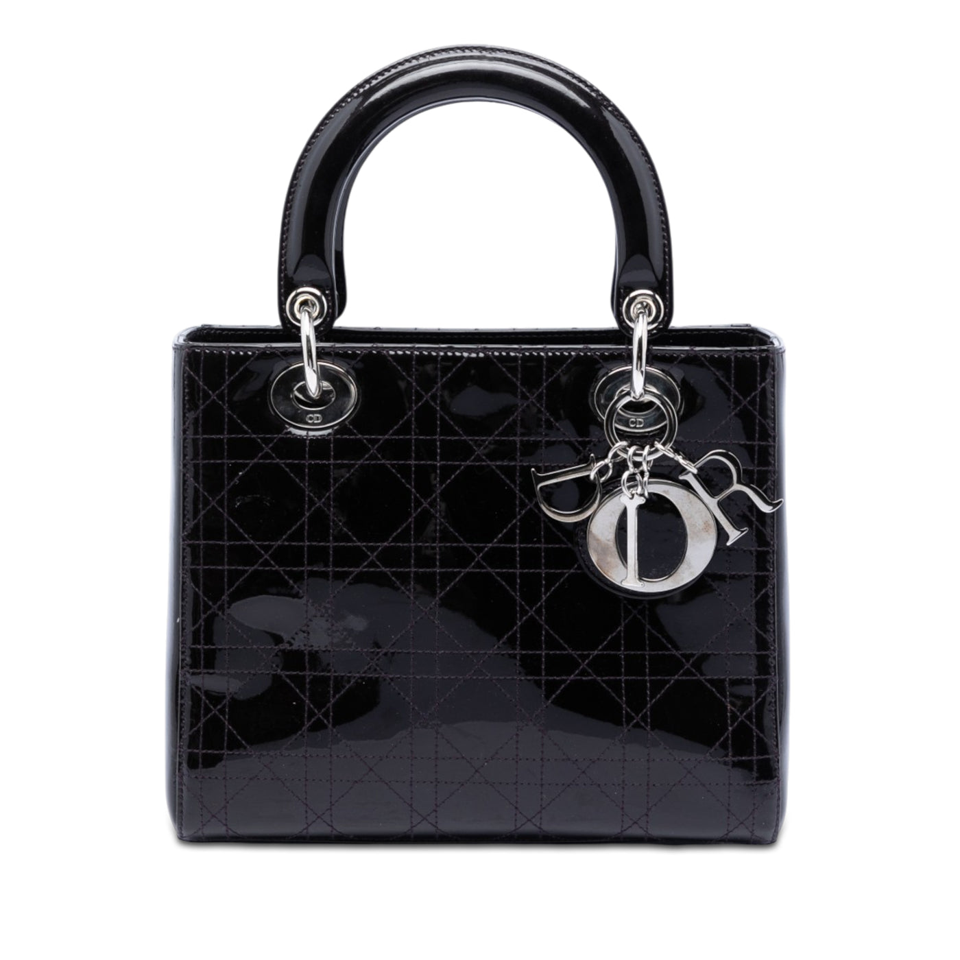 Medium Patent Cannage Stitched Lady Dior - Image 1