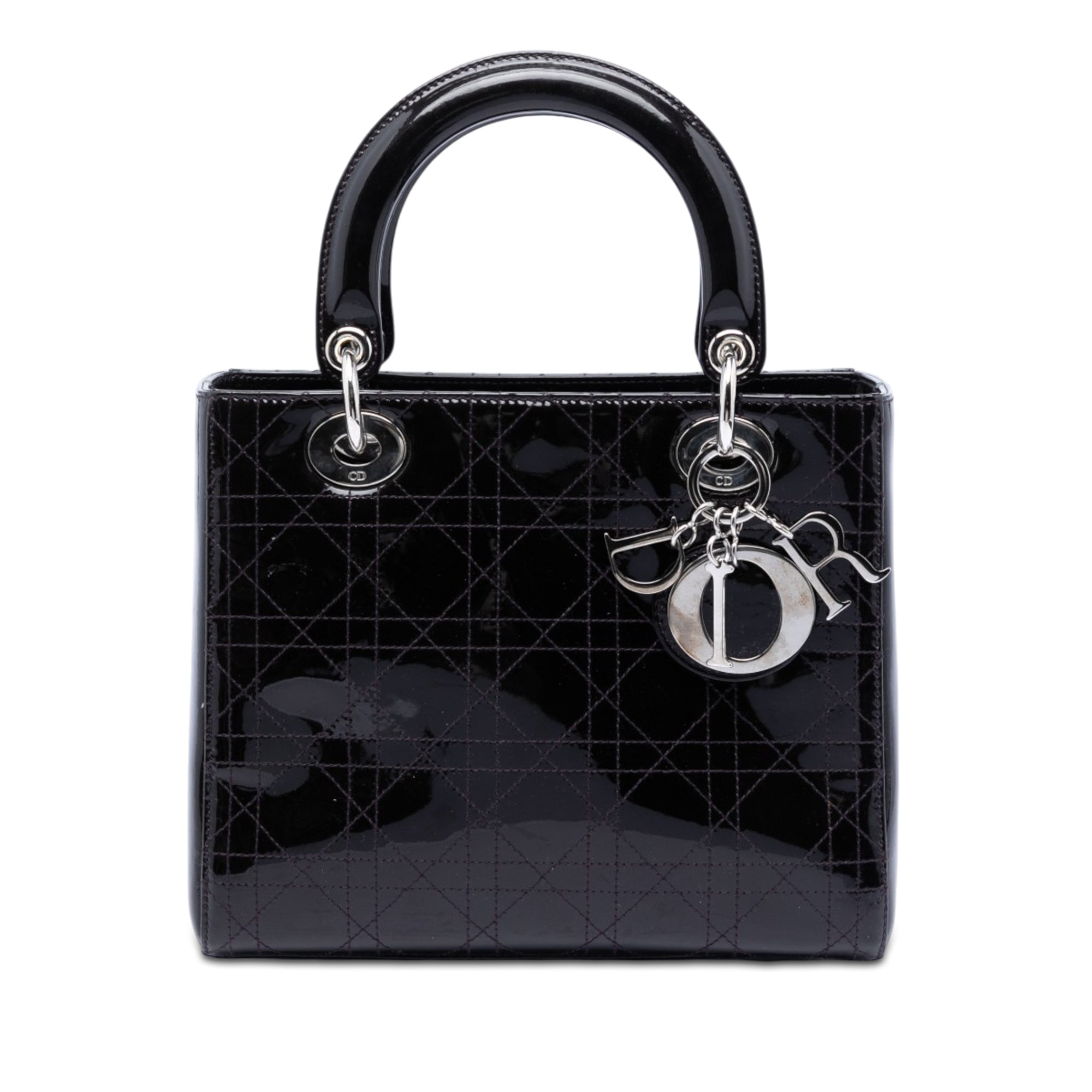 Medium Patent Cannage Stitched Lady Dior - Image 1