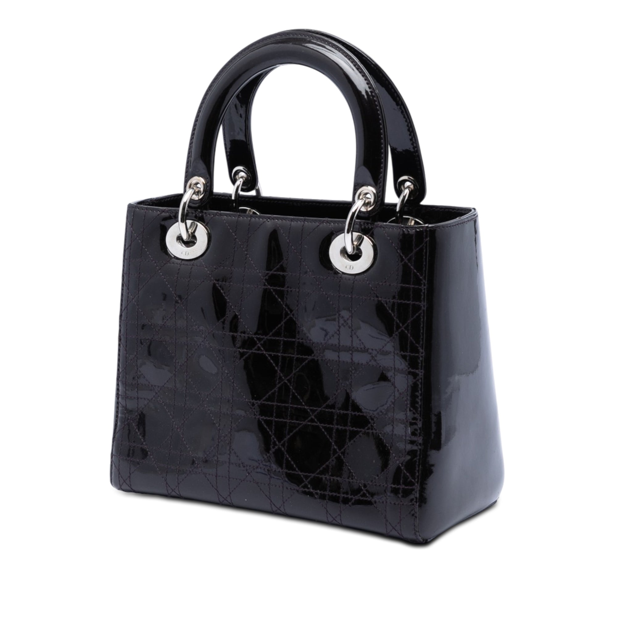 Medium Patent Cannage Stitched Lady Dior - Image 2