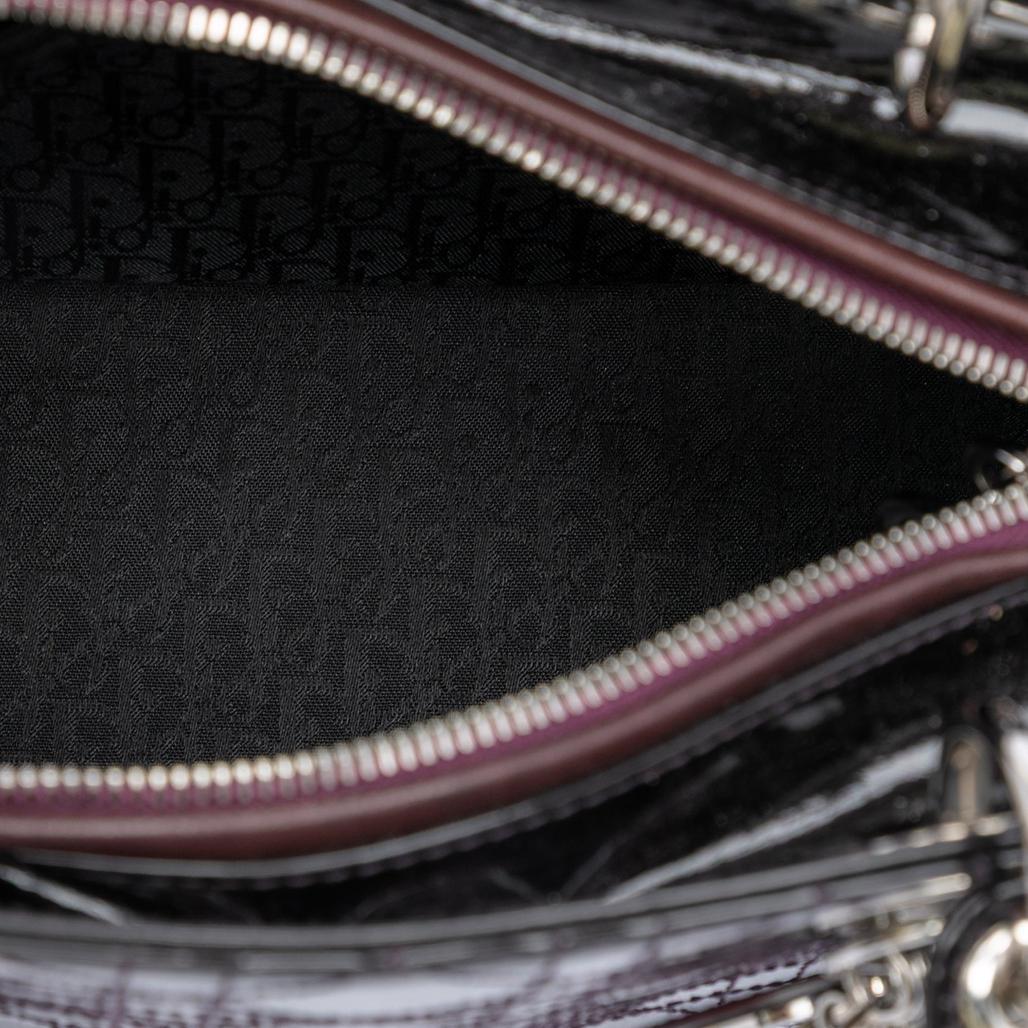 Medium Patent Cannage Stitched Lady Dior - Image 4