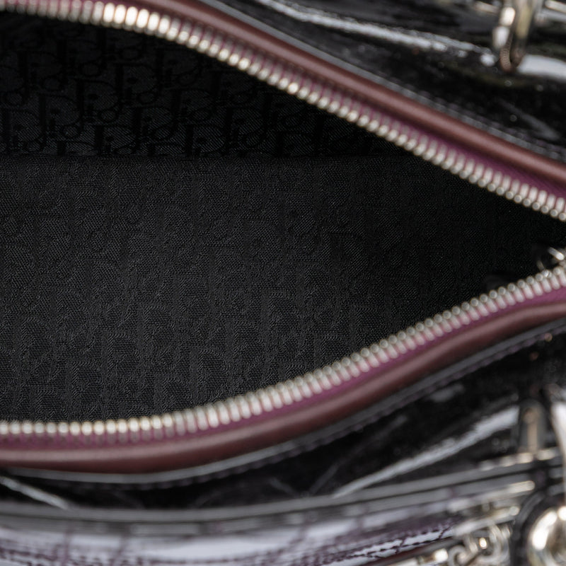 Medium Patent Cannage Stitched Lady Dior - Image 4