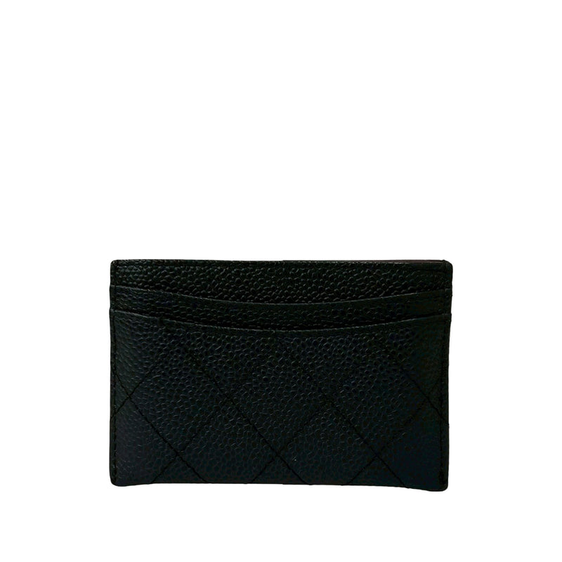 CC Quilted Caviar Card Case - Image 2