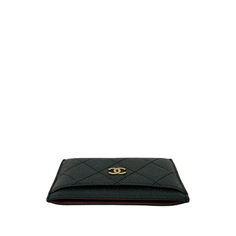 CC Quilted Caviar Card Case - Image 3