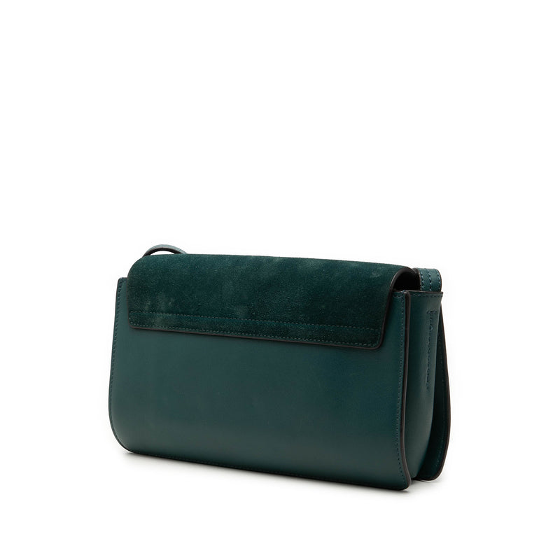 Small Suede and Calfskin Faye Crossbody - Image 2