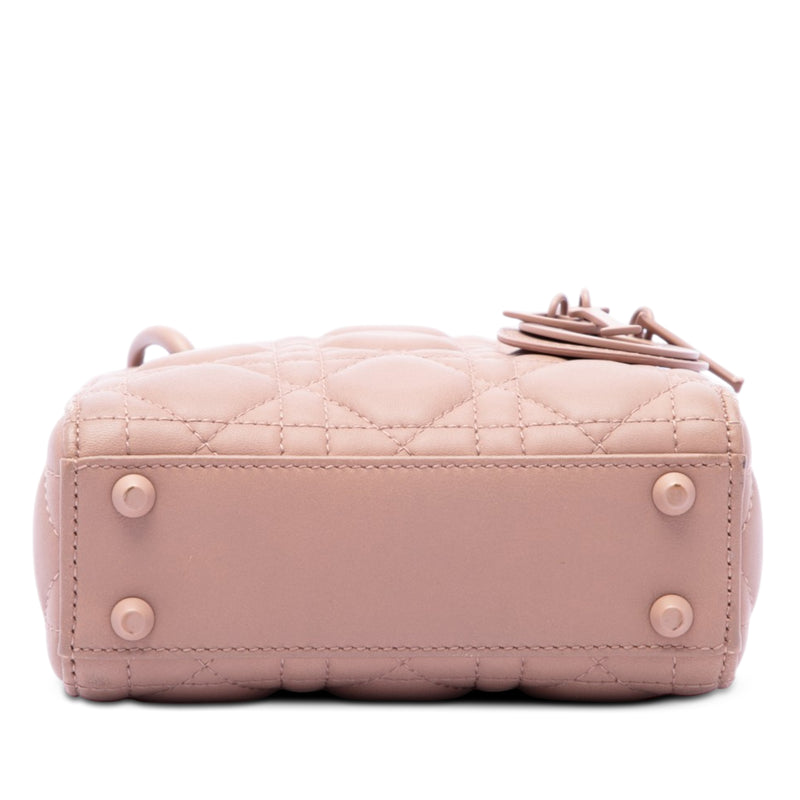 Micro Ultra Matte Calfskin Cannage Lady Dior - Image 3