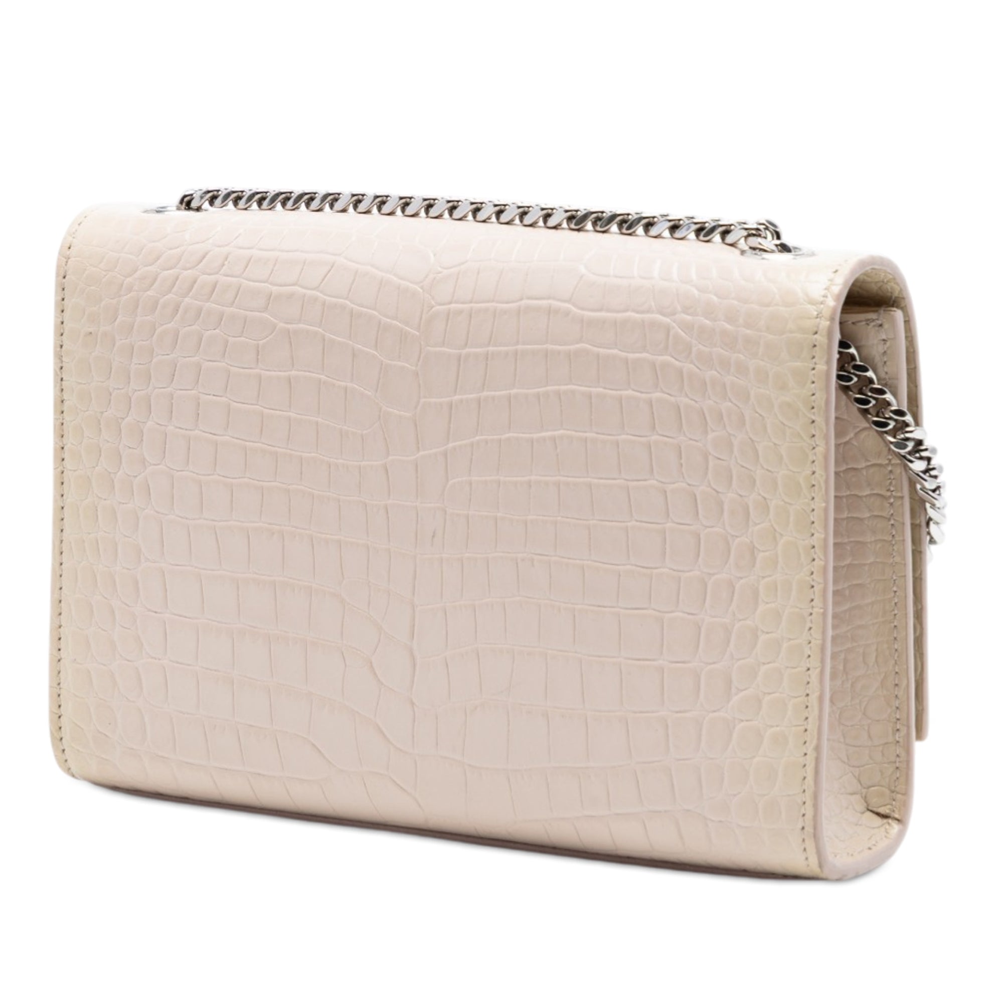 Medium Croc Embossed Leather Monogram Kate Tassel Crossbody - Image 2