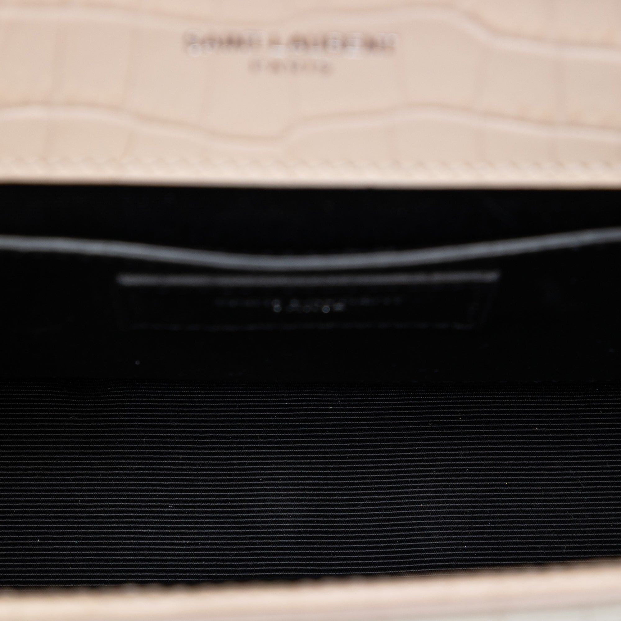 Medium Croc Embossed Leather Monogram Kate Tassel Crossbody - Image 4