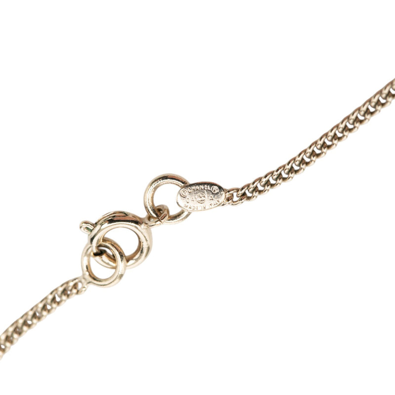 CC Gold Plated Strass Resin Lipstick Pendant Necklace - Image 5