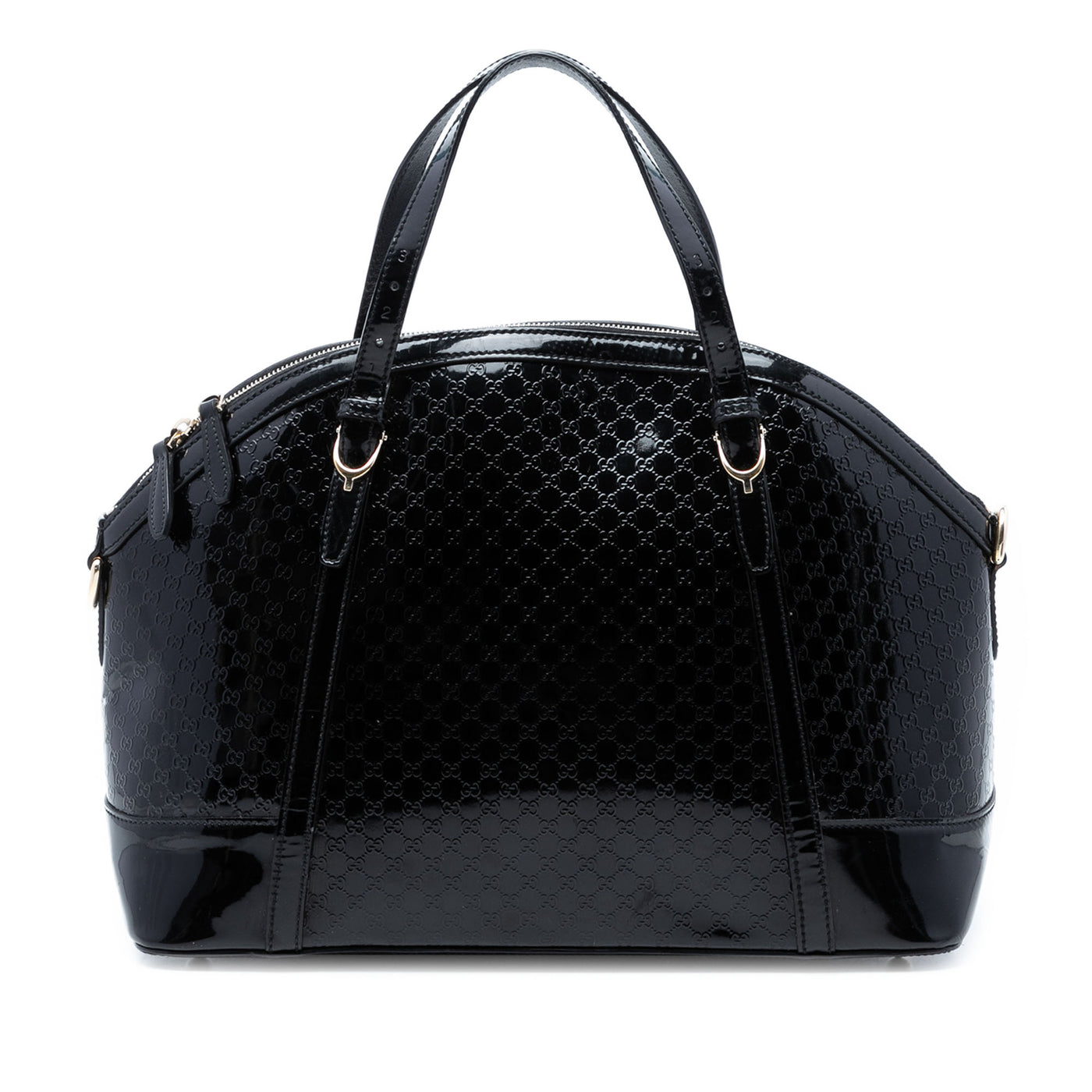 Large Microguccissima Patent Nice Dome Satchel - Image 1