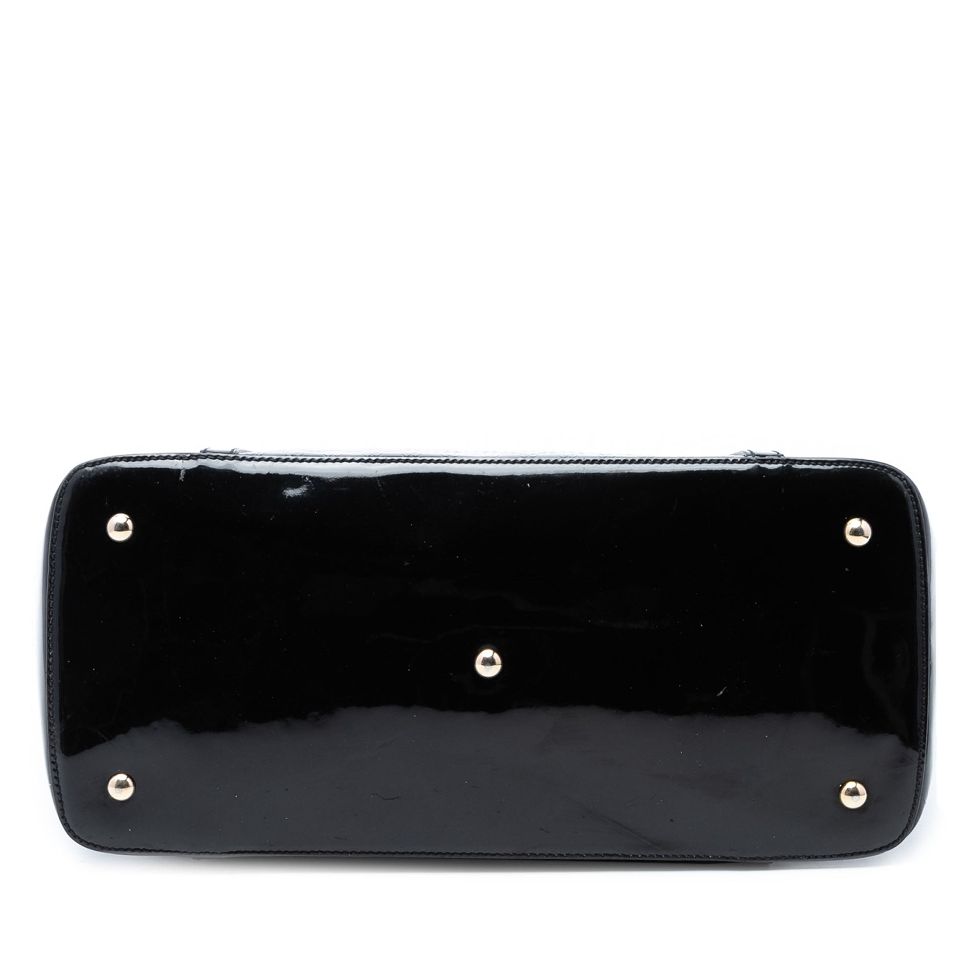 Large Microguccissima Patent Nice Dome Satchel - Image 3