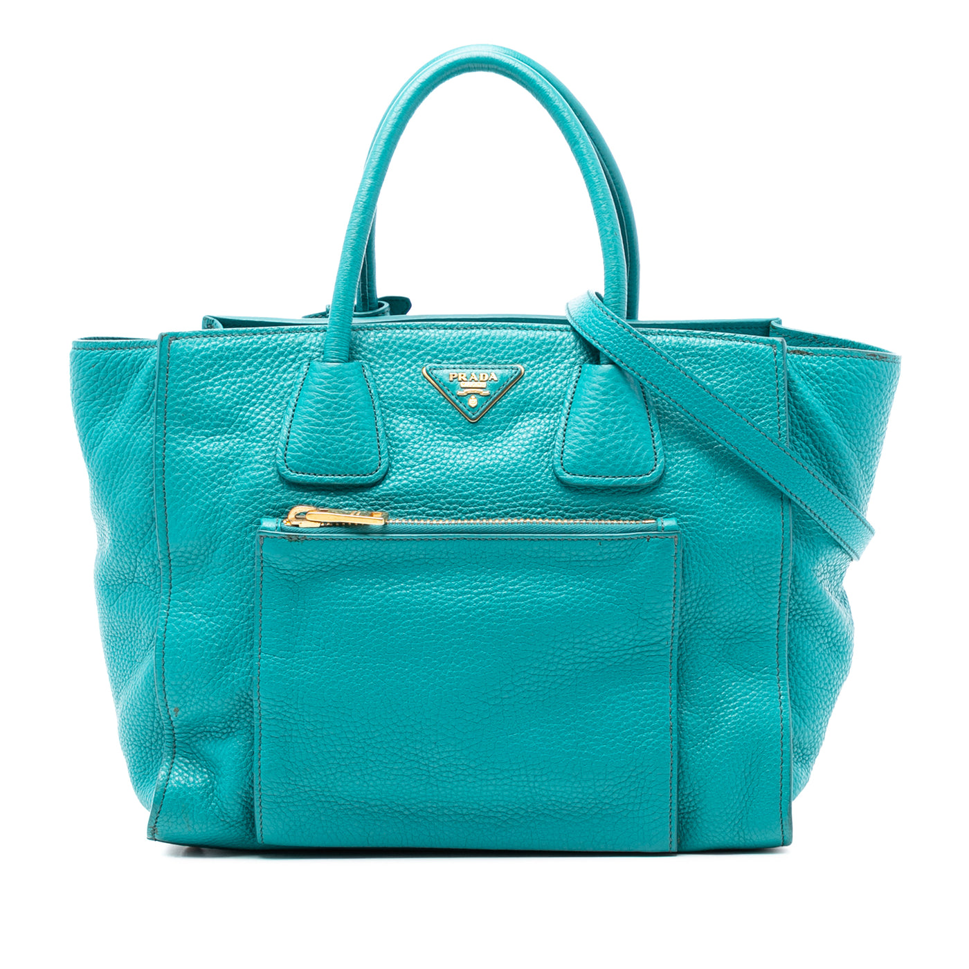 Vitello Daino Front Pocket Open Convertible Tote - Image 1