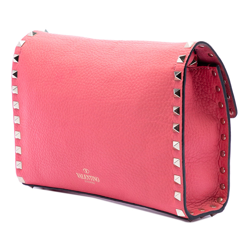 Small Leather Rockstud Flap Crossbody - Image 2