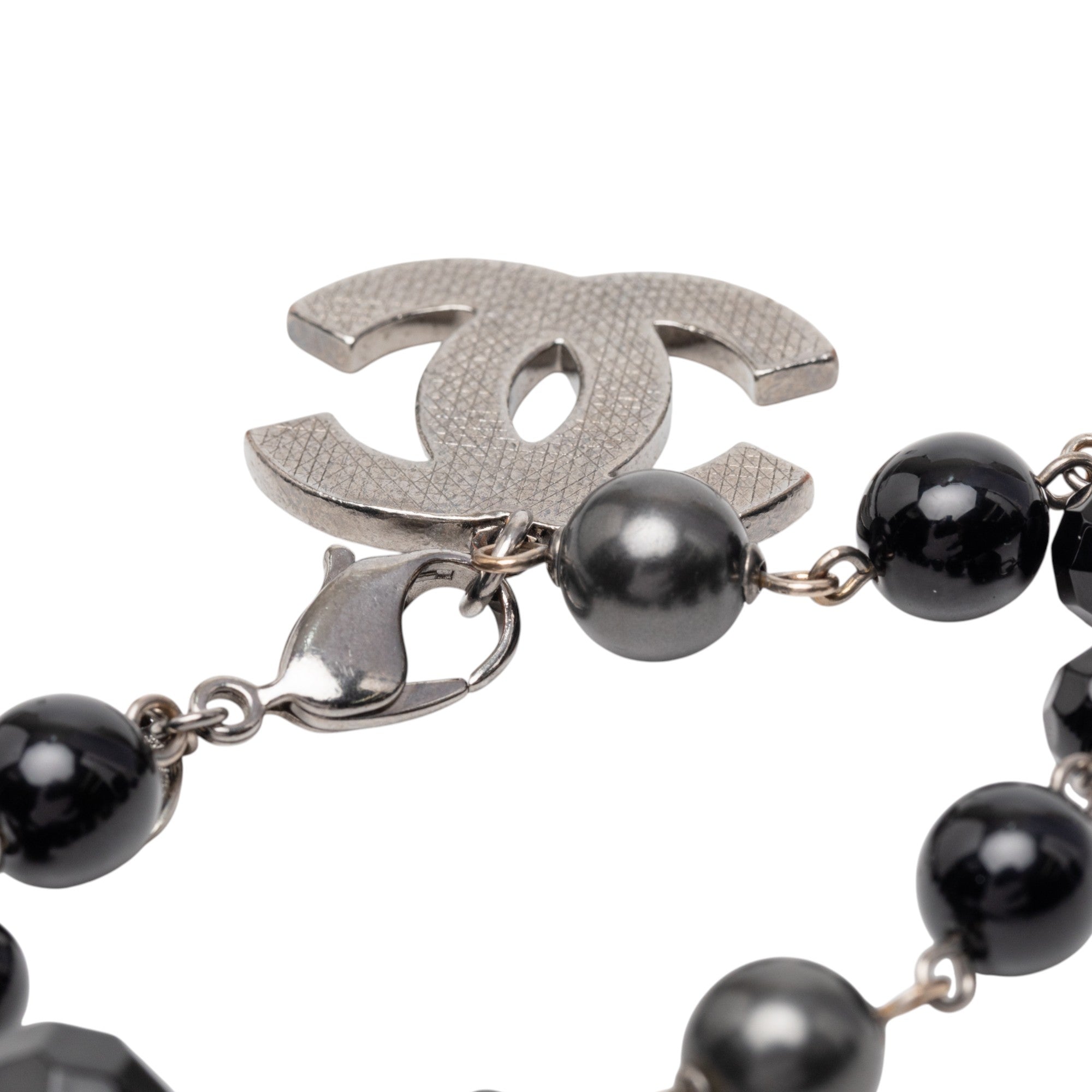Silver Plated CC Faux Pearl Bracelet - Image 5