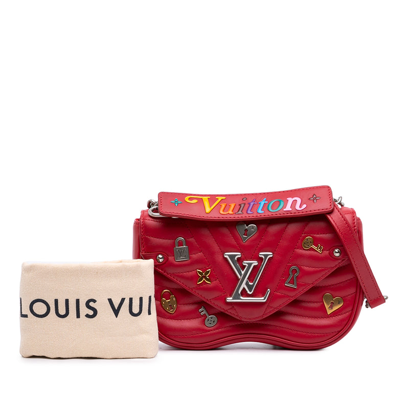 Limited Edition Calfskin Embellished New Wave Love Lock Chain Bag PM - Image 7
