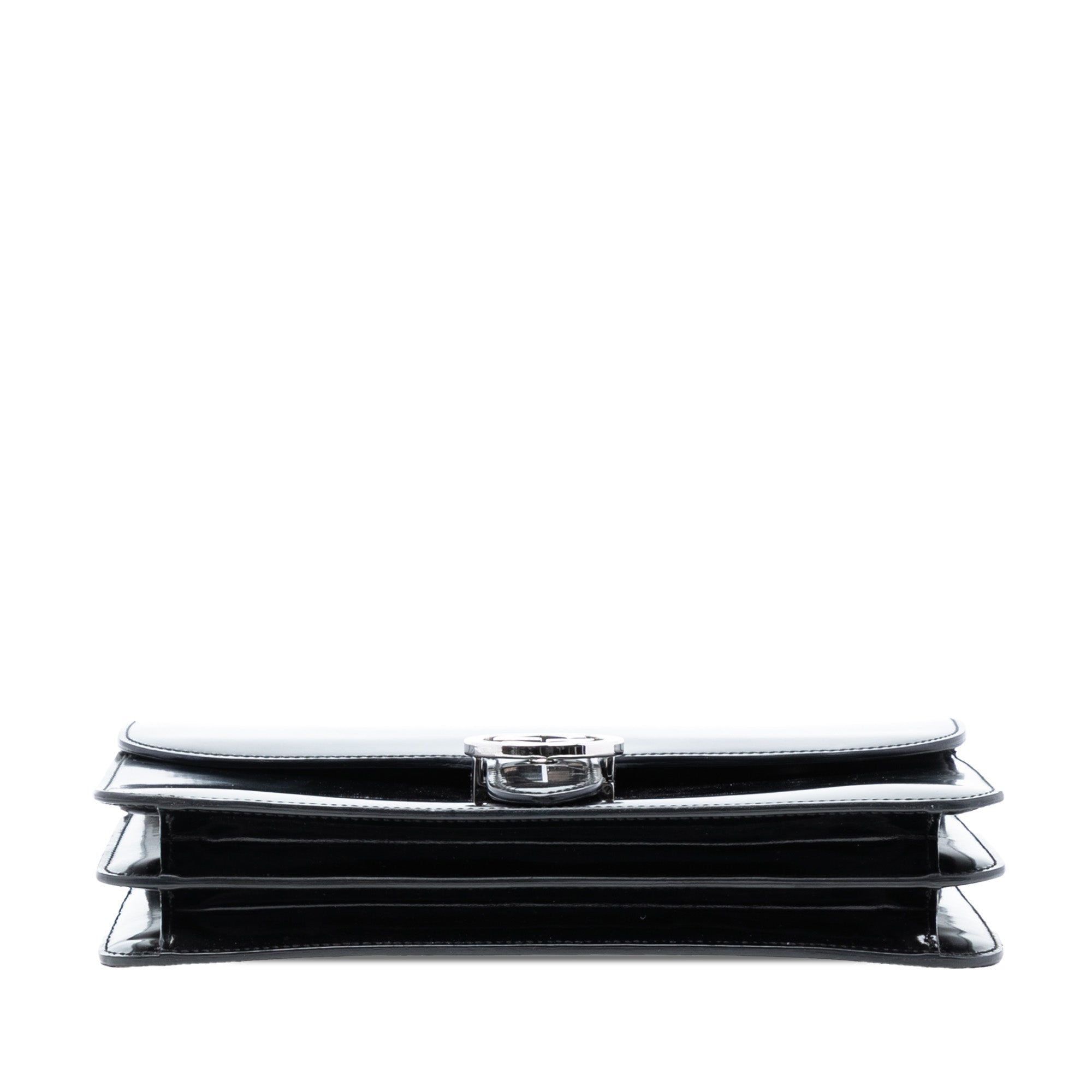Medium Polished Calfskin Dollar Interlocking G Crossbody - Image 3
