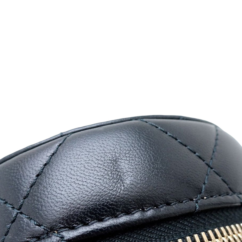 Small Quilted Lambskin Side Note Vanity Case - Image 10