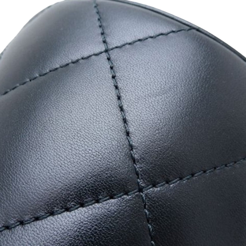 Small Quilted Lambskin Side Note Vanity Case - Image 13