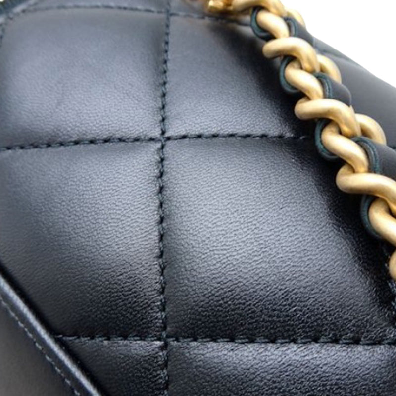 Small Quilted Lambskin Side Note Vanity Case - Image 14