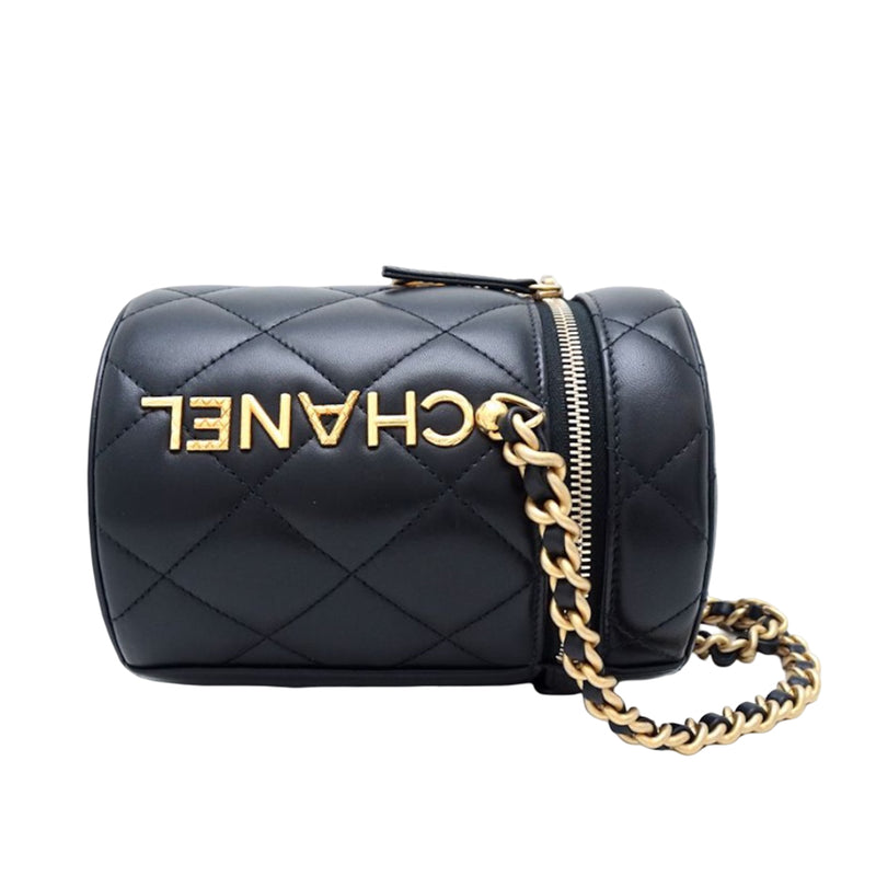 Small Quilted Lambskin Side Note Vanity Case - Image 16
