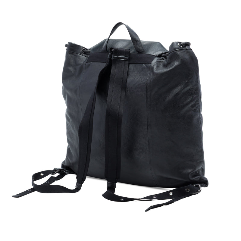 Intrecciato Trimmed Leather Drawstring Backpack - Image 2