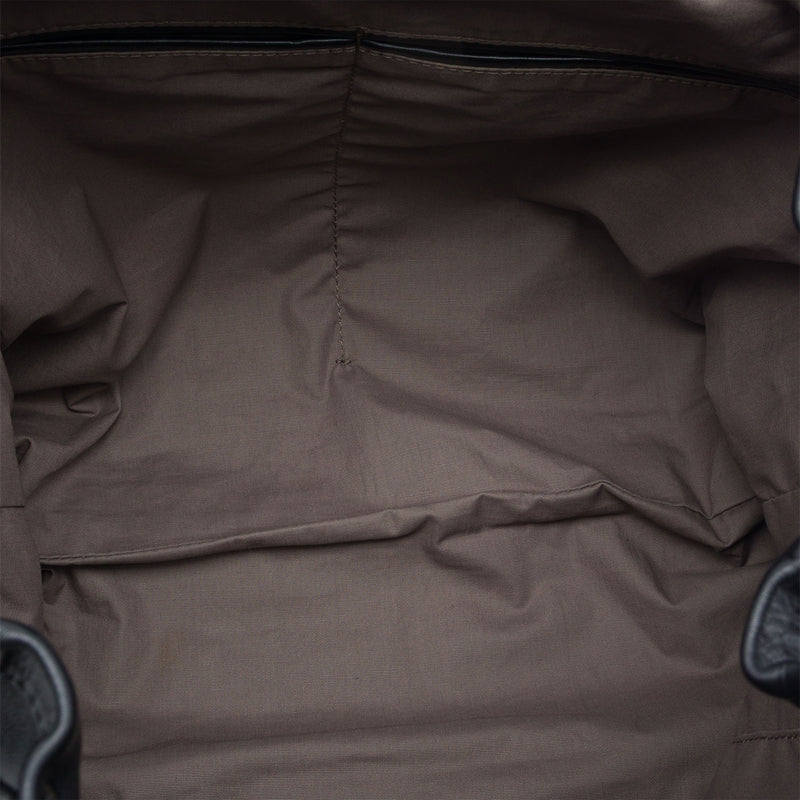 Intrecciato Trimmed Leather Drawstring Backpack - Image 4