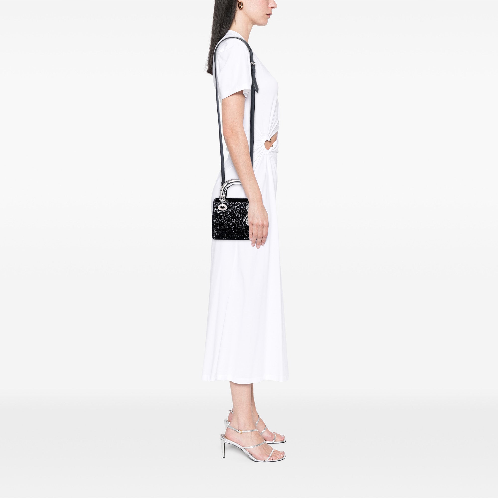 Mini Fabric Lame Lady Dior - Image 7