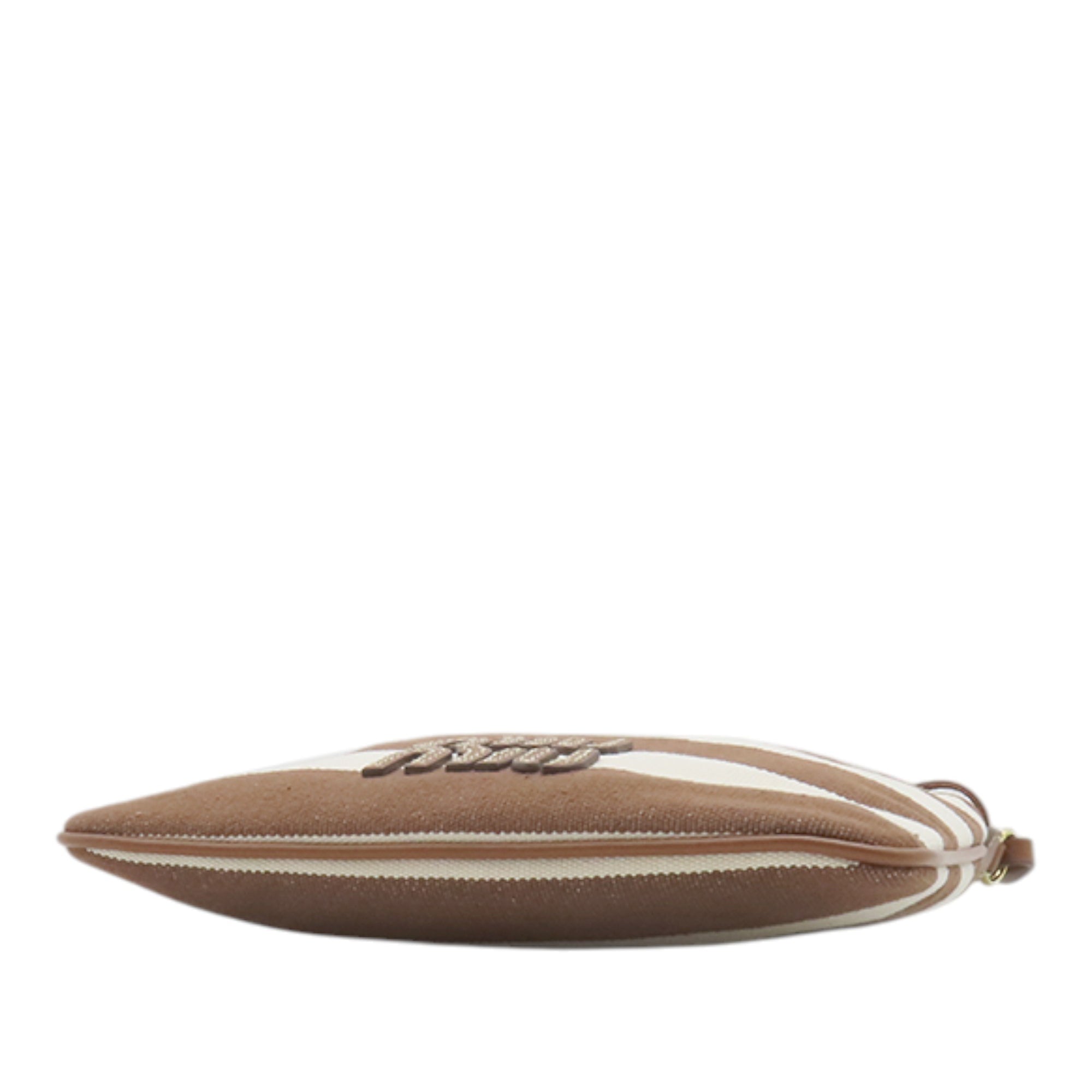 Striped Canvas Logo Drawstring Handbag - Image 3