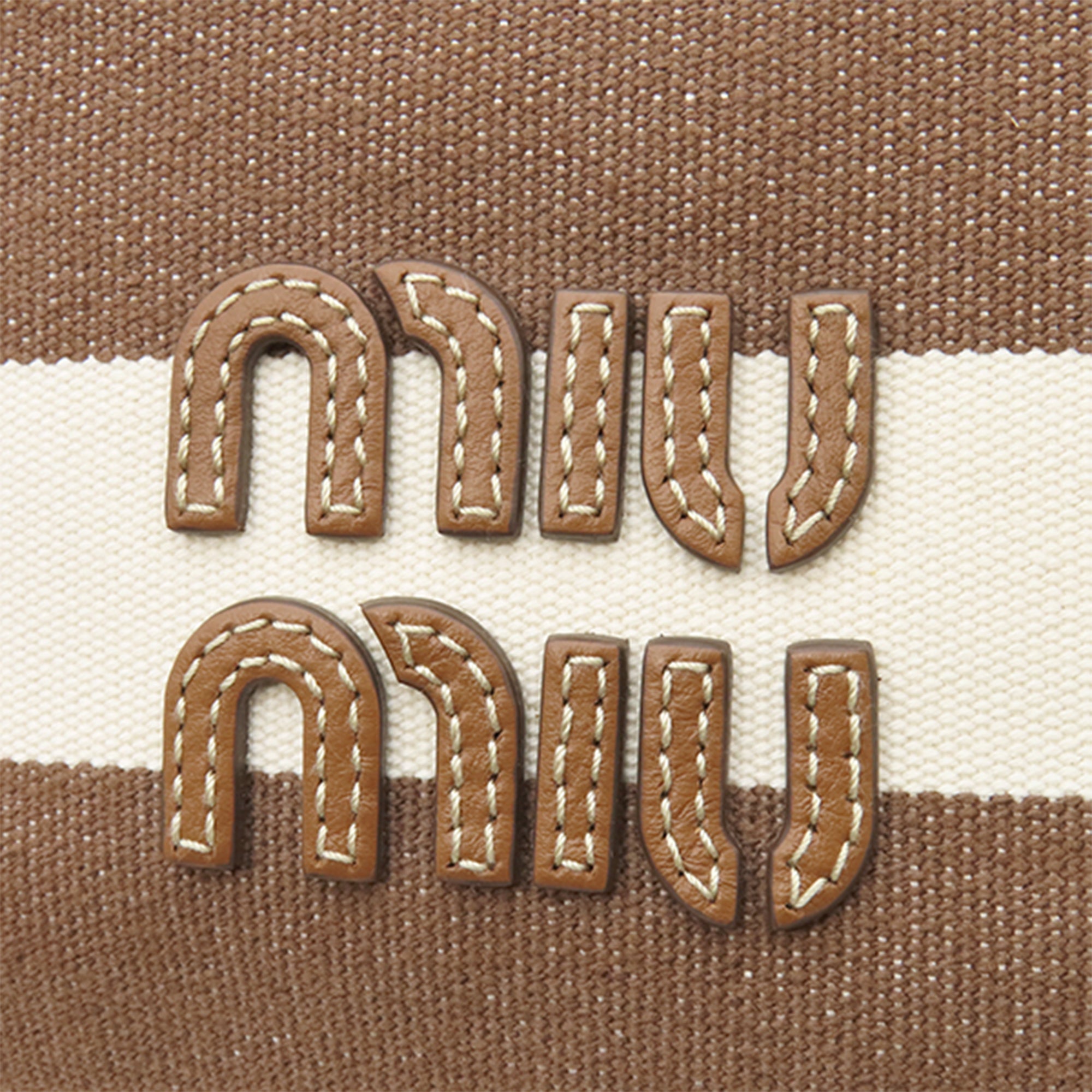 Striped Canvas Logo Drawstring Handbag - Image 6