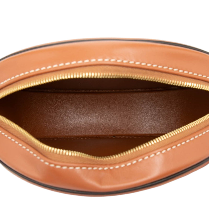 Small Calfskin Cuir Triomphe Oval Crossbody - Image 4