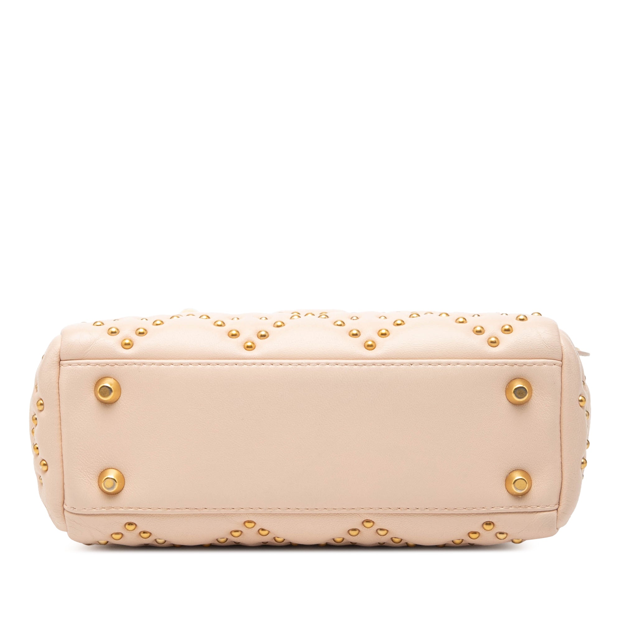 Mini Lambskin Cannage Studded Supple Lady Dior - Image 3