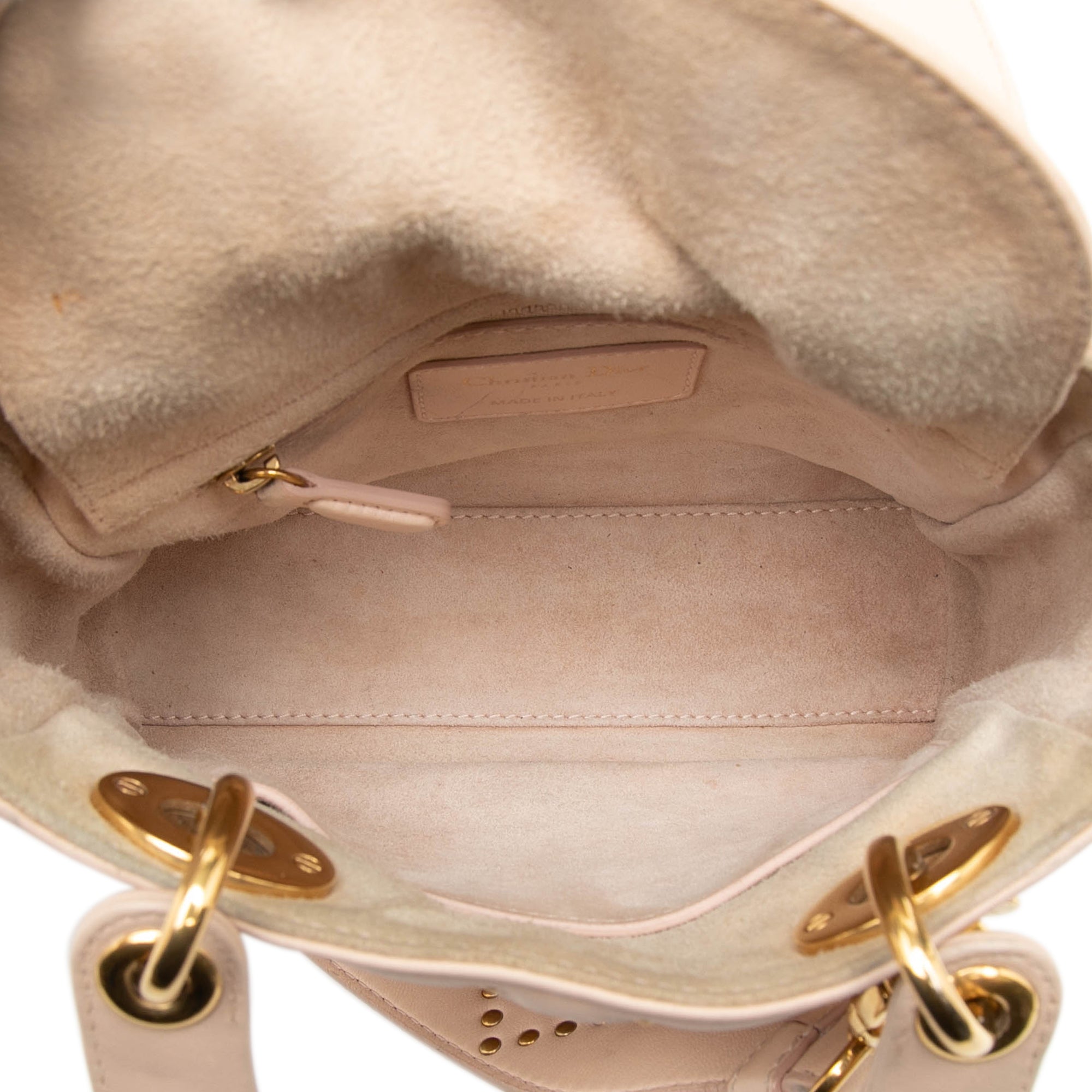 Mini Lambskin Cannage Studded Supple Lady Dior - Image 4