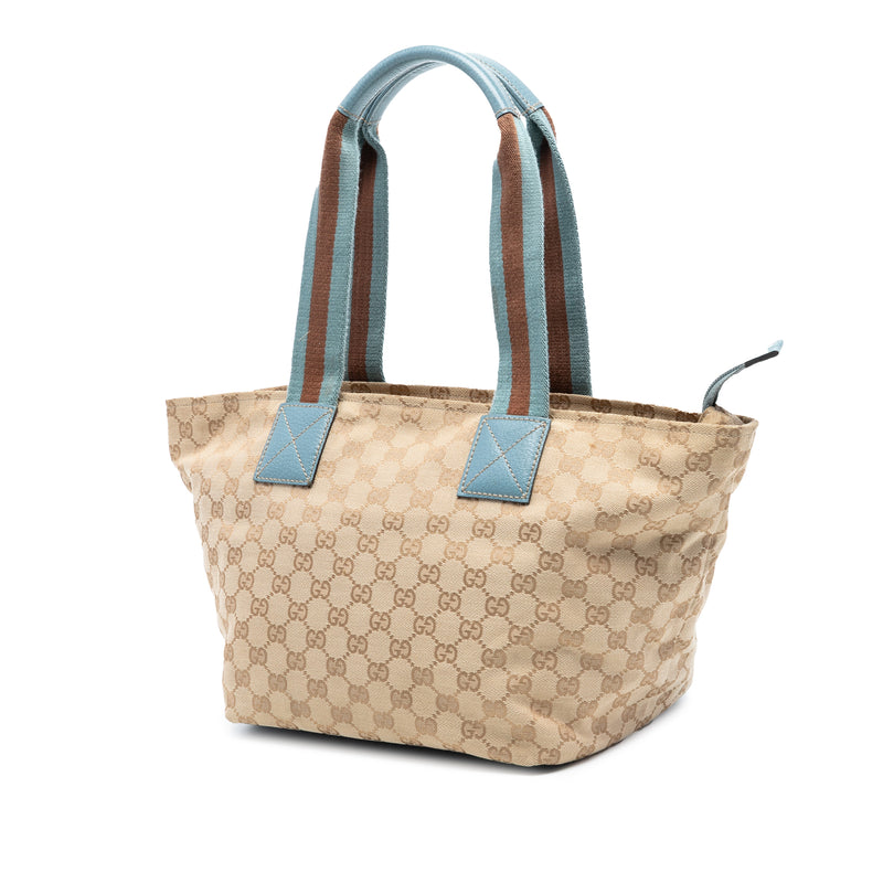 GG Canvas Web Tote - Image 2