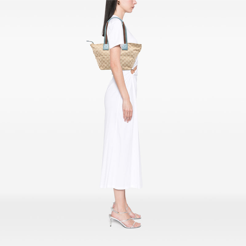 GG Canvas Web Tote - Image 7