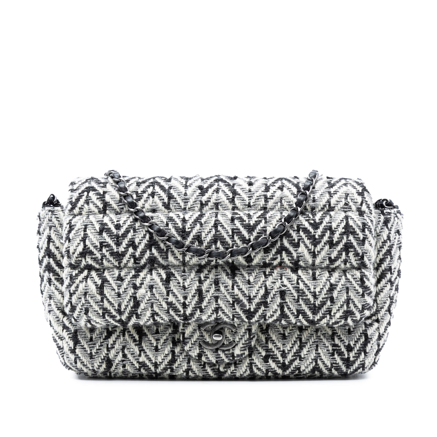 CC Herringbone Tweed Flap - Image 1