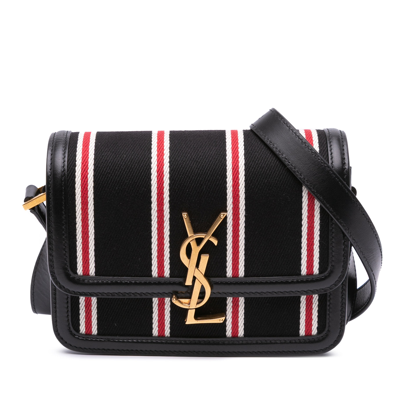 Small Canvas Striped Solferino Satchel In Box - Image 1