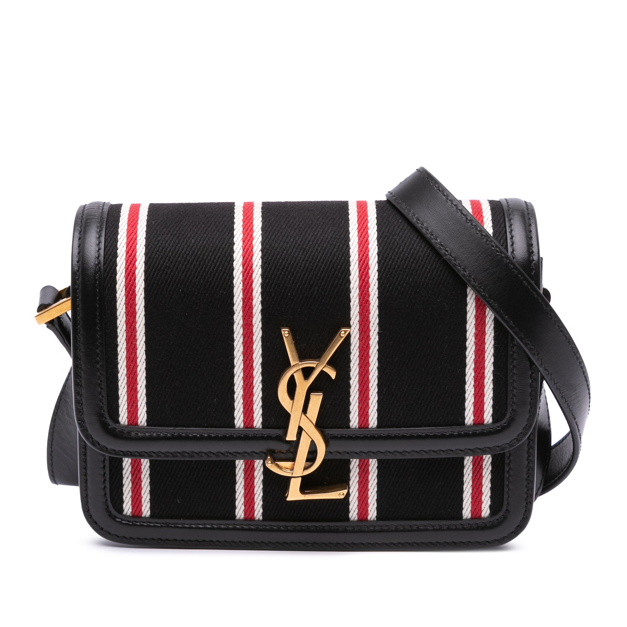 Small Canvas Striped Solferino Satchel In Box - Image 1